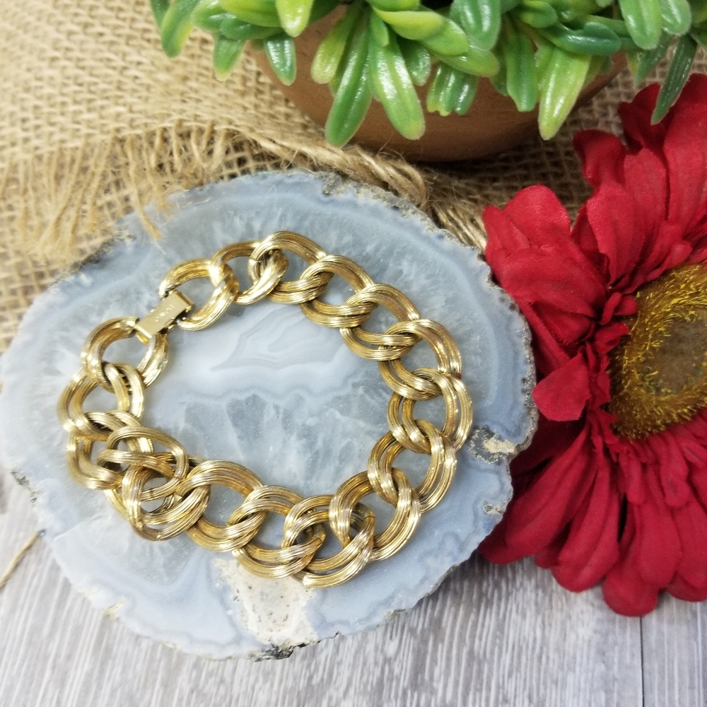 Vintage Avon Double Link Chain Bracelet